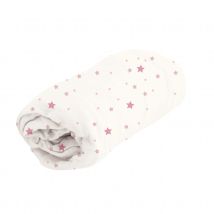 Drap housse imprimé Jolly - Blanc - Coton - Home Maison