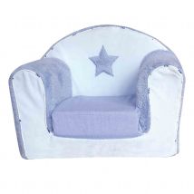 Fauteuil club convertible Diego - Bleu - Polyester - Home Maison