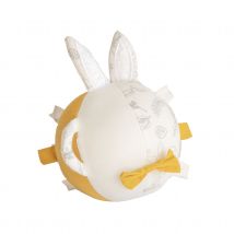 Balle d'activités pour bébé - Ecru - Ø12 cm - Coton - Home Maison