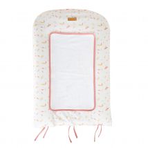 Matelas à langer et housse perroquet - Rose Blush - 50x75 cm - Coton - Home Maison