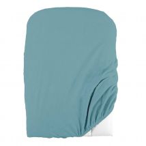 Housse de matelas à langer en éponge bouclette - Bleu - 50x75 cm - Coton - Home Maison