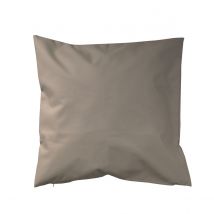 Housse de coussin extérieur avec zip - Beige - Polyester/Toile - Home Maison