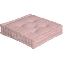 Coussin de sol uni en pur coton - Vieux rose - Coton - Home Maison