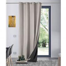 Rideau anti-froid doublé polaire - Naturel - Polyester/Occultant - Home Maison