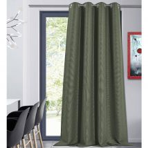 Rideau occultant en toile unie - Vert Olive - Polyester/Occultant - Home Maison