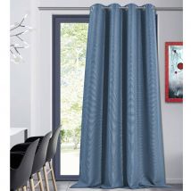 Rideau occultant en toile unie - Bleu Marine - Polyester/Occultant - Home Maison
