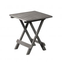 Table pliante ADIGE - Gris anthracite - Polypropylène - Home Maison