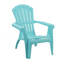 Lot de 2 fauteuils empilables - Turquoise - Polypropylène - Home Maison