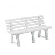 Banc outdoor ORCHIDEA - Blanc - Polypropylène - Home Maison