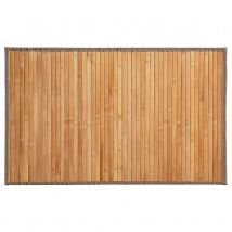 Tapis en lattes de bambou - Naturel - Bambou - Home Maison