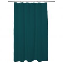 Rideau de douche nid d'abeille - Bleu Pétrole - Polyester - Home Maison