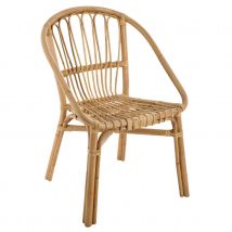 Fauteuil en rotin - Naturel - Bois - Home Maison