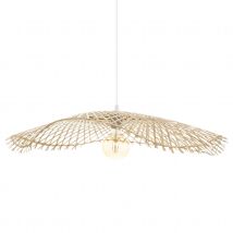 Suspension au style chapeau de paille - Beige - Bambou - Home Maison