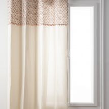 Rideau enfant esprit fleuri - Beige - Coton - Home Maison