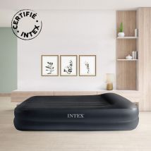 Matelas gonflable électrique INTEX - Bleu Foncé - Plastique - Home Maison