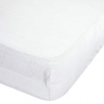 Drap housse en 100% lin - Ivoire - Lin - Home Maison