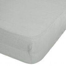 Drap housse en 100% lin - Céladon - Lin - Home Maison