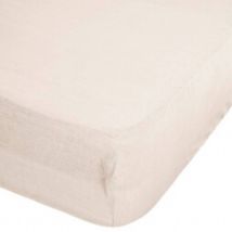 Drap housse en 100% lin - Ficelle - Lin - Home Maison