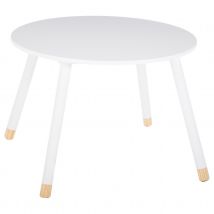 Table ronde pour enfant - Blanc - Bois - Home Maison