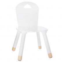 Chaise pour enfant - Blanc - Bois - Home Maison
