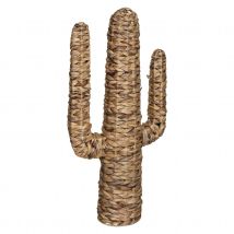 Cactus sur pied en roseau - Beige - L.38.5xP.16.5xH.75 cm - Végétale - Home Maison