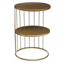 Table de café en métal - Doré - Métal - Home Maison