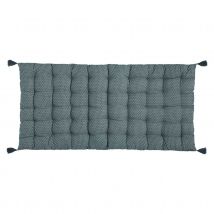 Matelas de sol à pompons - Bleu Canard - 60x120 cm - Coton - Home Maison