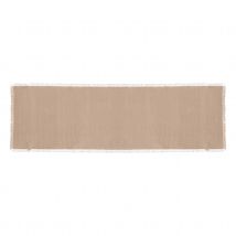Chemin de table à franges - Beige - Coton - Home Maison