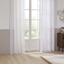Rideau tamisant en 100% lin - Blanc - Lin - Home Maison