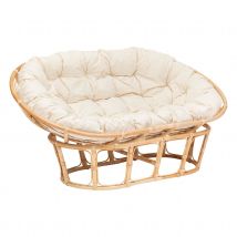 Banquette en rotin Mamasan - Naturel - 170x81x108 cm - Rotin - Home Maison