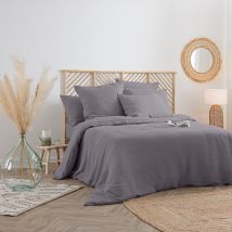 Housse de couette en 100% lin - Noir - Lin - Home Maison