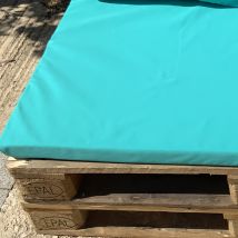 Housse d'assise pour salon palette tissus ultra résistant - Bleu - Polyester - Home Maison