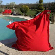 Housse pour big coussin - Rouge - Polyester - Home Maison