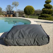 Housse de coussin de sol extérieure - Gris anthracite - 71x71x15 cm - Polyester - Home Maison