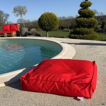 Housse de coussin de sol outdoor - Rouge - Polyester - Home Maison