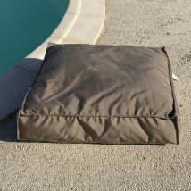 Housse de coussin de sol extérieure - Taupe - 71x71x15 cm - Polyester - Home Maison