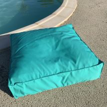 Housse de coussin de sol outdoor - Turquoise - Polyester - Home Maison