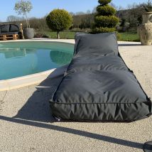 Housse de matelas bain de soleil - Gris anthracite - Polyester - Home Maison
