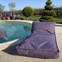 Housse de matelas bain de soleil - Violet aubergine - Polyester - Home Maison
