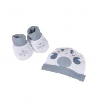 Ensemble bonnet et chaussons crabe - Blanc - Coton - Home Maison