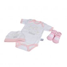 Ensemble cadeau naissance fille - Rose Clair - Coton - Home Maison