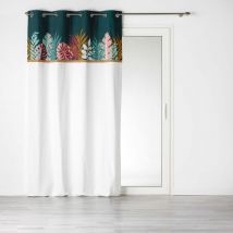 Rideau exotique en coton et jute - Blanc - Coton - Home Maison