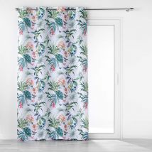 Rideau tamisant esprit exotique - Blanc - Polyester - Home Maison