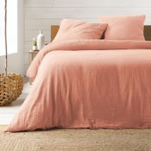 Parure de couette en gaze de coton - Rose Clair - Gaze de coton/Coton - Home Maison