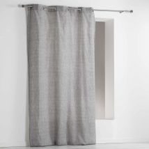 Rideau - - Effet "Chiné" - Gris Perle - Polyester - Home Maison