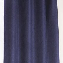 Rideau occultant à galon fronceur - Bleu Marine - Polyester/Occultant - Home Maison