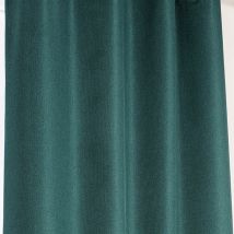Rideau occultant à galon fronceur - Vert - Polyester/Occultant - Home Maison