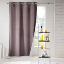 Rideau Uni Thermique - Taupe - Polyester - Home Maison