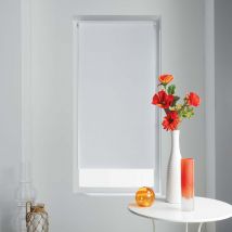 Store Enrouleur Occultant Uni et Coloré - Blanc - Polyester - Home Maison