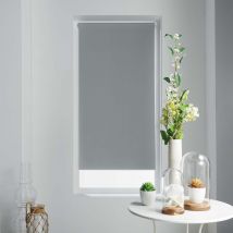 Store Enrouleur Occultant Uni et Coloré - Gris clair - Polyester - Home Maison